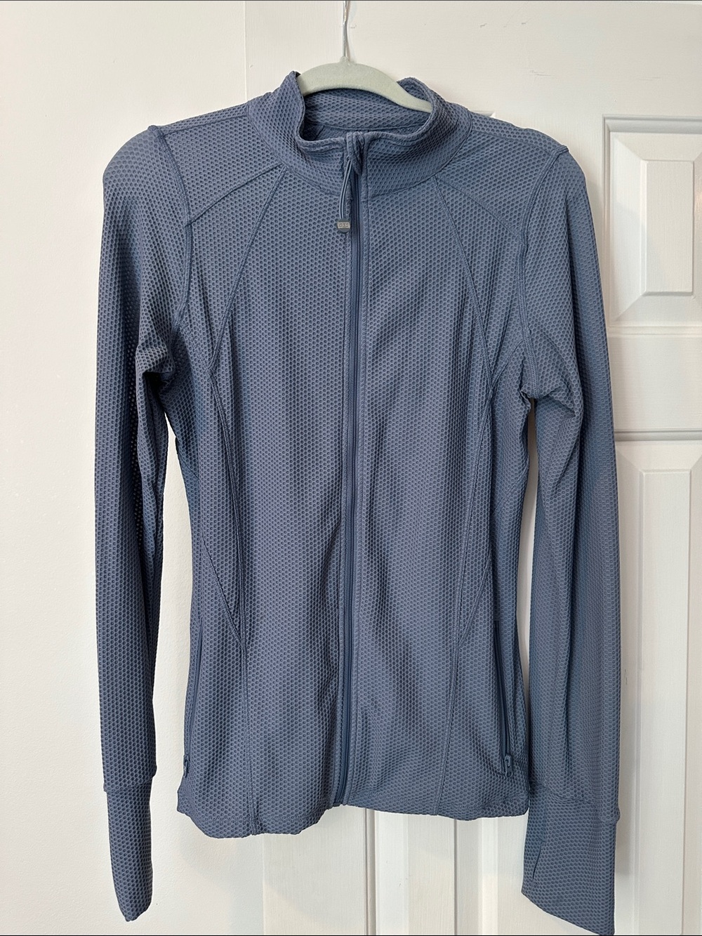 Lorna Jane Full-Zip Performance Jacket - Slate Blue